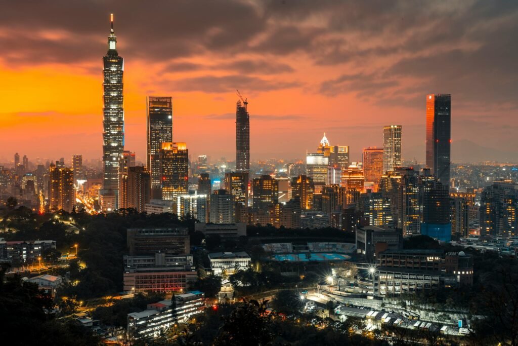 Taipei taiwan skyline